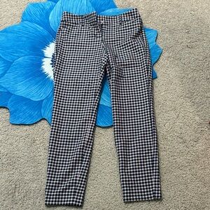 Express Black and White Checkered Pants